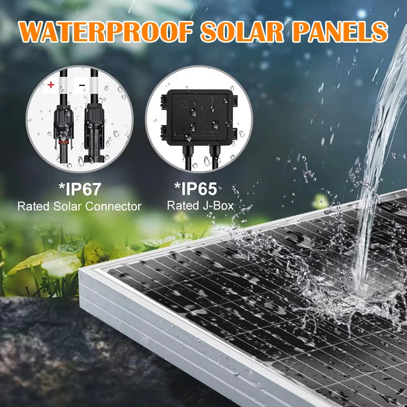 Wholesale Solar Panel 100W 12V High-Power Rigid Panel Used For Photovoltaic Power Generation For RV Ship Home Power System