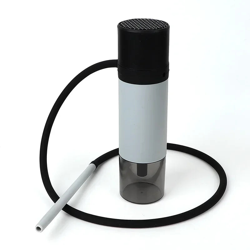 Portable Water Pipe Set for A Car with A Mini Shisha Silicone Hose for Traveling Outside Mobile Water Pipe Narguile Chichama