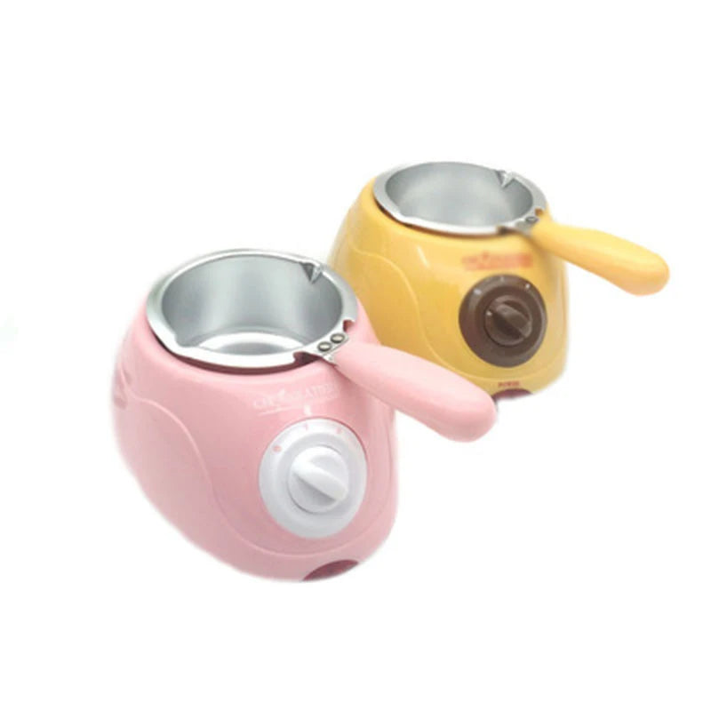 EU plug Chocolate Melting Machine Electric Heating Candy Cheese Pot Baking DIY Cookies Fondue Pot Handmade Soap Melting Furnace