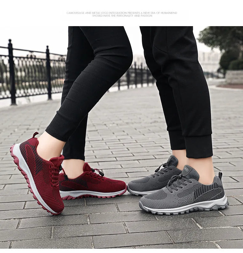 2025 Women Sneakers Fashion Platform Lace Up Casual Sports Shoes Comfortable Running Ladies Vulcanized Shoes Female Footwear