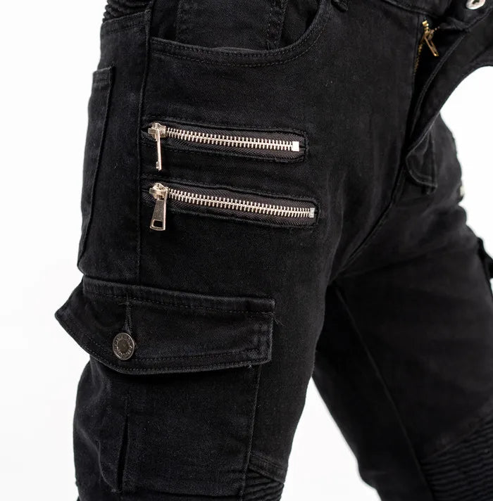 Motorcycle riding pants, motorcycle pants jeans with protective gear4 seasons spring men's women's casual anti-drop pants