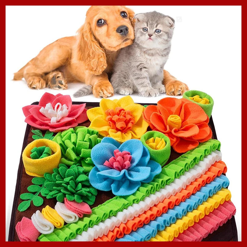 Pet Sniffing Pad Dog And Cat Foraging Toys Indoor Play Eating Mat Relieve Stress And Release Energy Treasure Hunting Slow Food