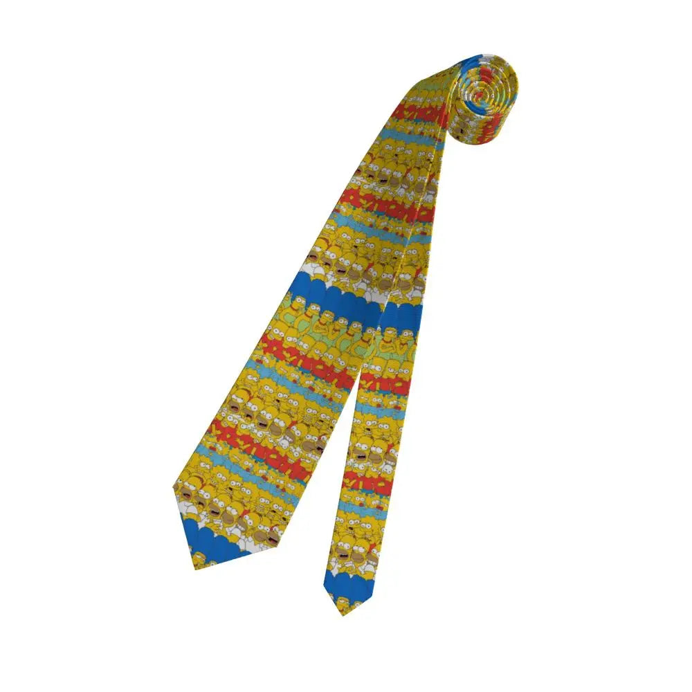 Personalized The S-Simpsones Homer Neck Ties Men Formal Silk Wedding Neckties