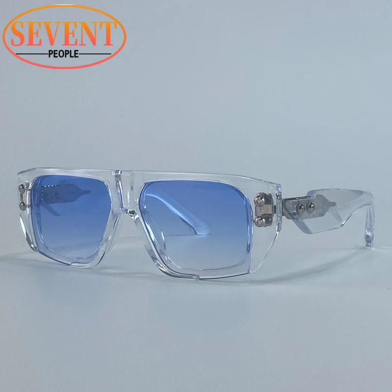 Polarized Oversized Square Sunglasses Men 2025 Luxury Brand Retro Steampunk Outdoor Sun Glasses Trendy Shield Shades UV400