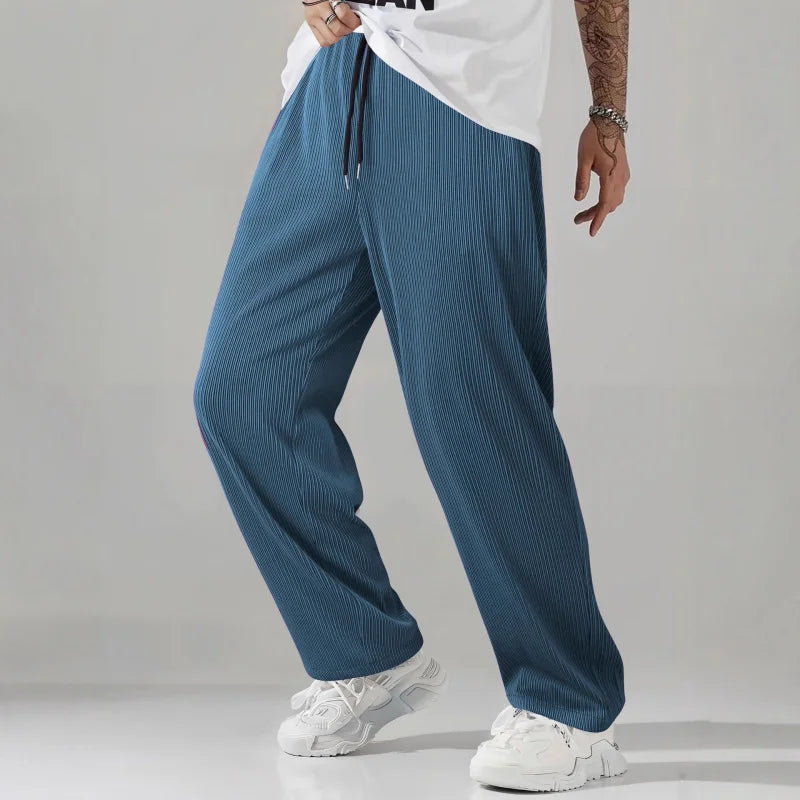 Autumn European and American Style Casual Pants for Men, Wrinkle-Resistant, Non-Iron, Breathable, Stretchy, Dirt-Resistant, Stra
