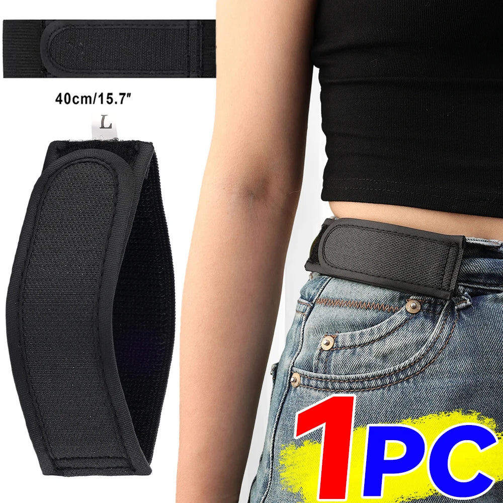 New Ultra-Soft Buckle Free Waist Belts Men's No Buckle Elastic Belts Fashion Comfortable  Belt Loop Buckle-Free Belt Accessories