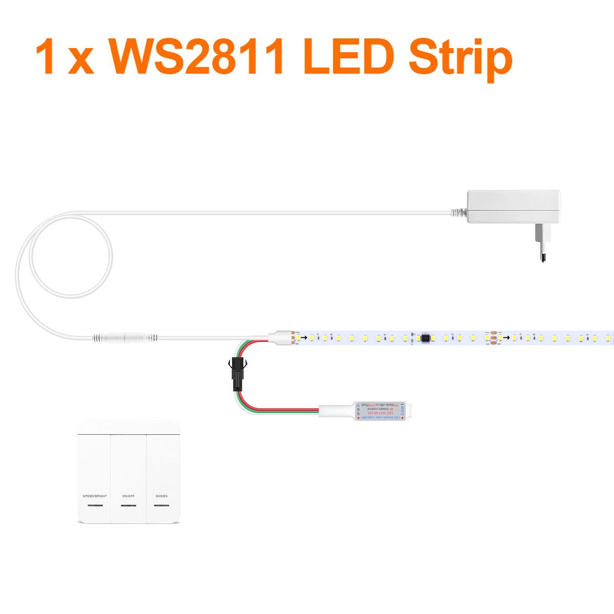 Multiple Rolls LED Strip Ligths Horse Racing Water Fllowing Light Wave Chasing Effect WS2811 Control IC DC24V 5M 10M Decor Lamp
