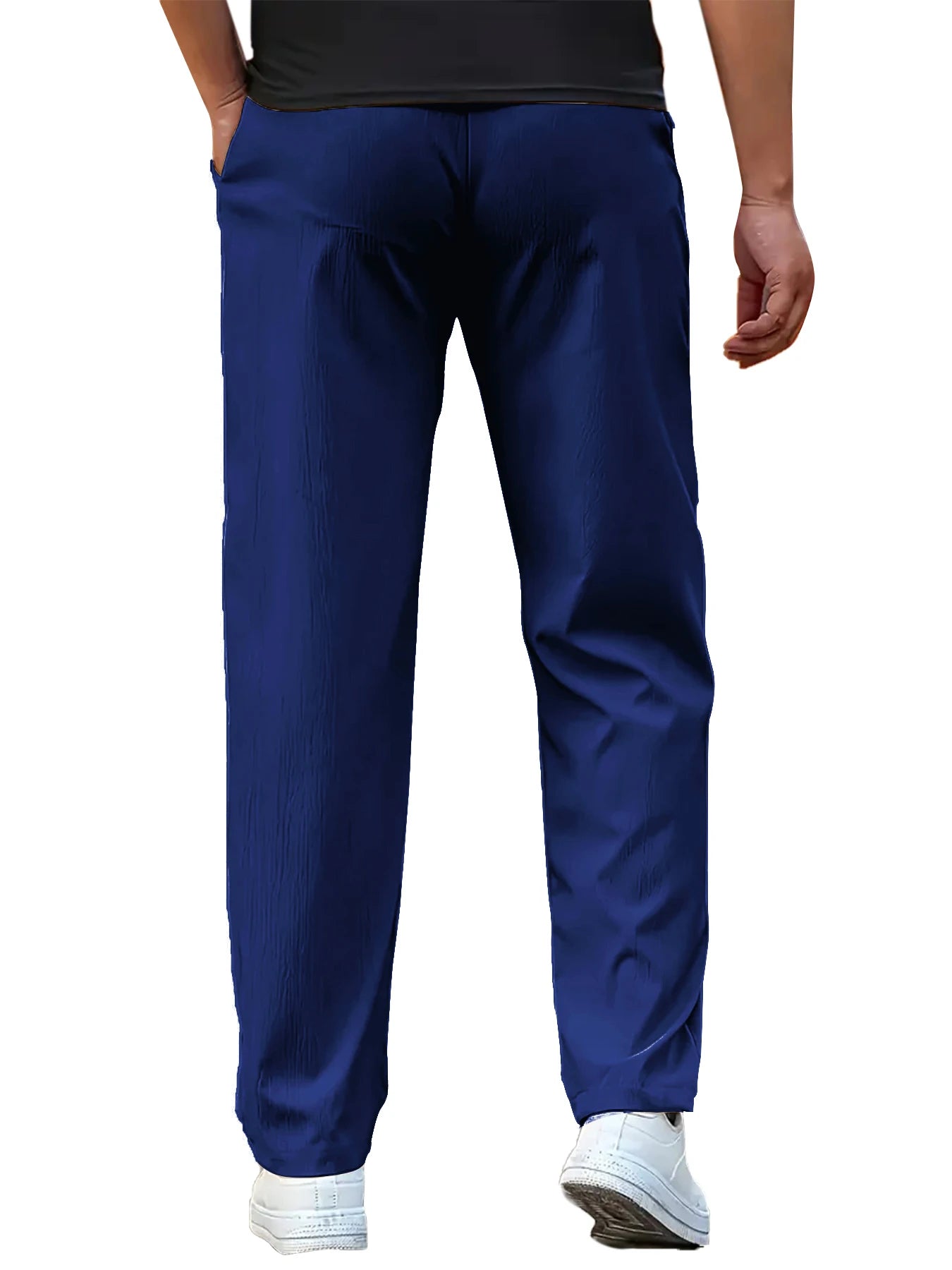 Men's Casual Pants Sweatpant Breathable Sports Trouser Elastic Waist Straight Wide Joggers Running  Workout Long Pants Men