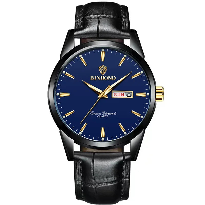 Man Watch Top Luxury Brand Couple Watch For Women Men Waterproof Clock Male Calendar Quartz Wrist Watches Leather Strap Ladies