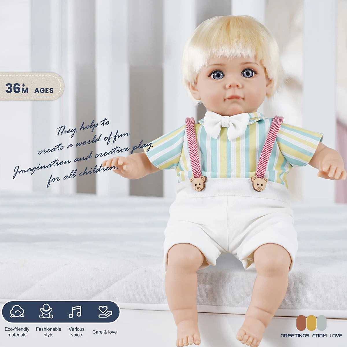 Bebe Reborn Doll 14 Inch 35CM  Boy Baby Doll With Fashion Clothes Soft Skin Cotton Body Lifelike Realistic Baby Children Gift