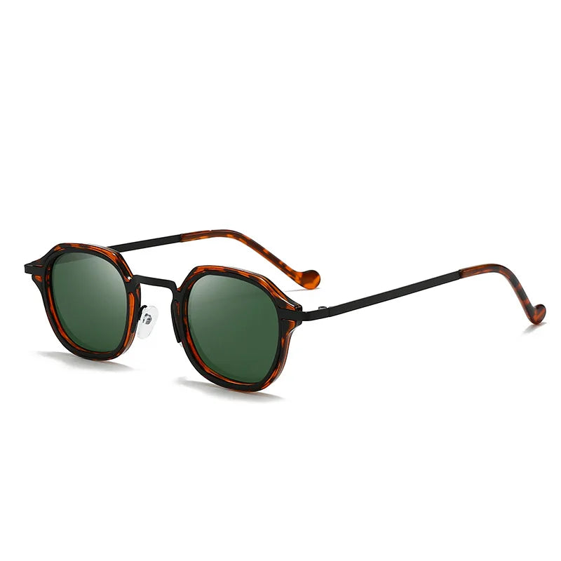 2025 New Small Square Polarized Sun Glasses For Men Women Retro Steampunk Sunglass Metal Frame Eyewear Oculos De Sol UV400 TAC