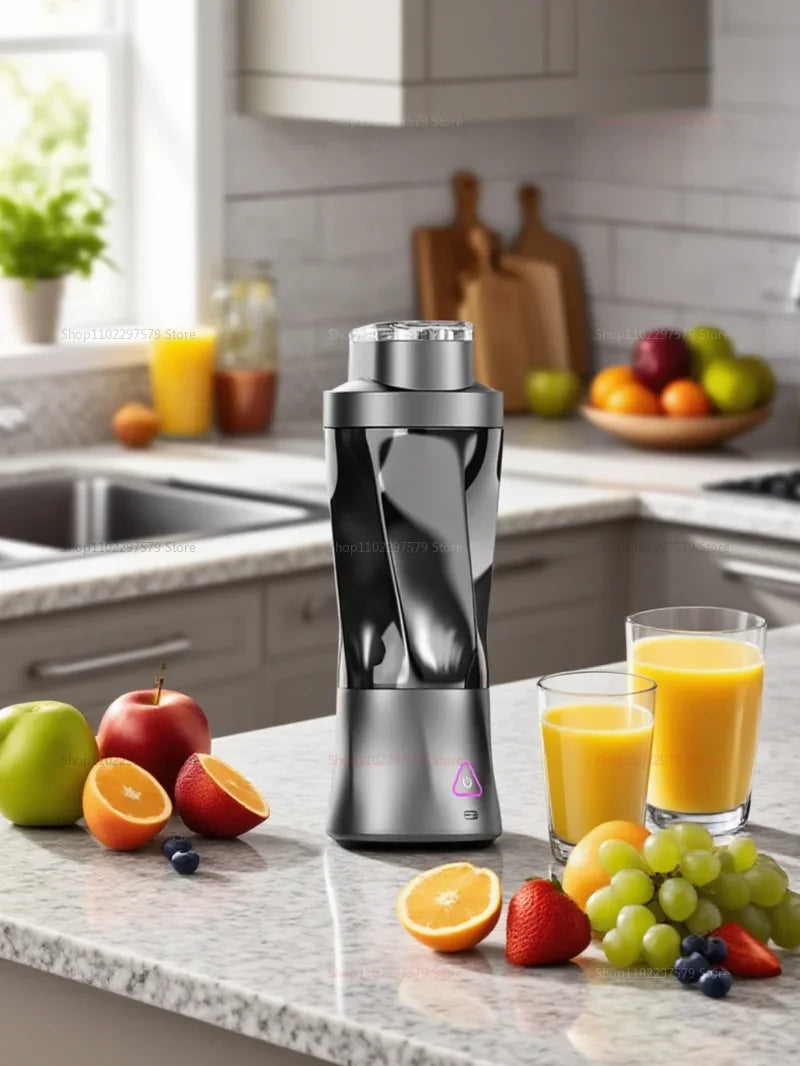 2025 Portable Mini Blender Personal Smoothie Maker For Milkshakes Juices And Shakes Compact Multi-Functional Black Juicer