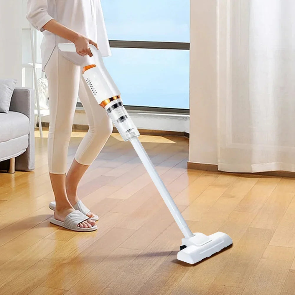 Cordless Portable Cleaning Robot 2000mAh Handheld Water Sweeper USB Rechargeable Strong Suction 2 in 1 120W for Home and Car Use
