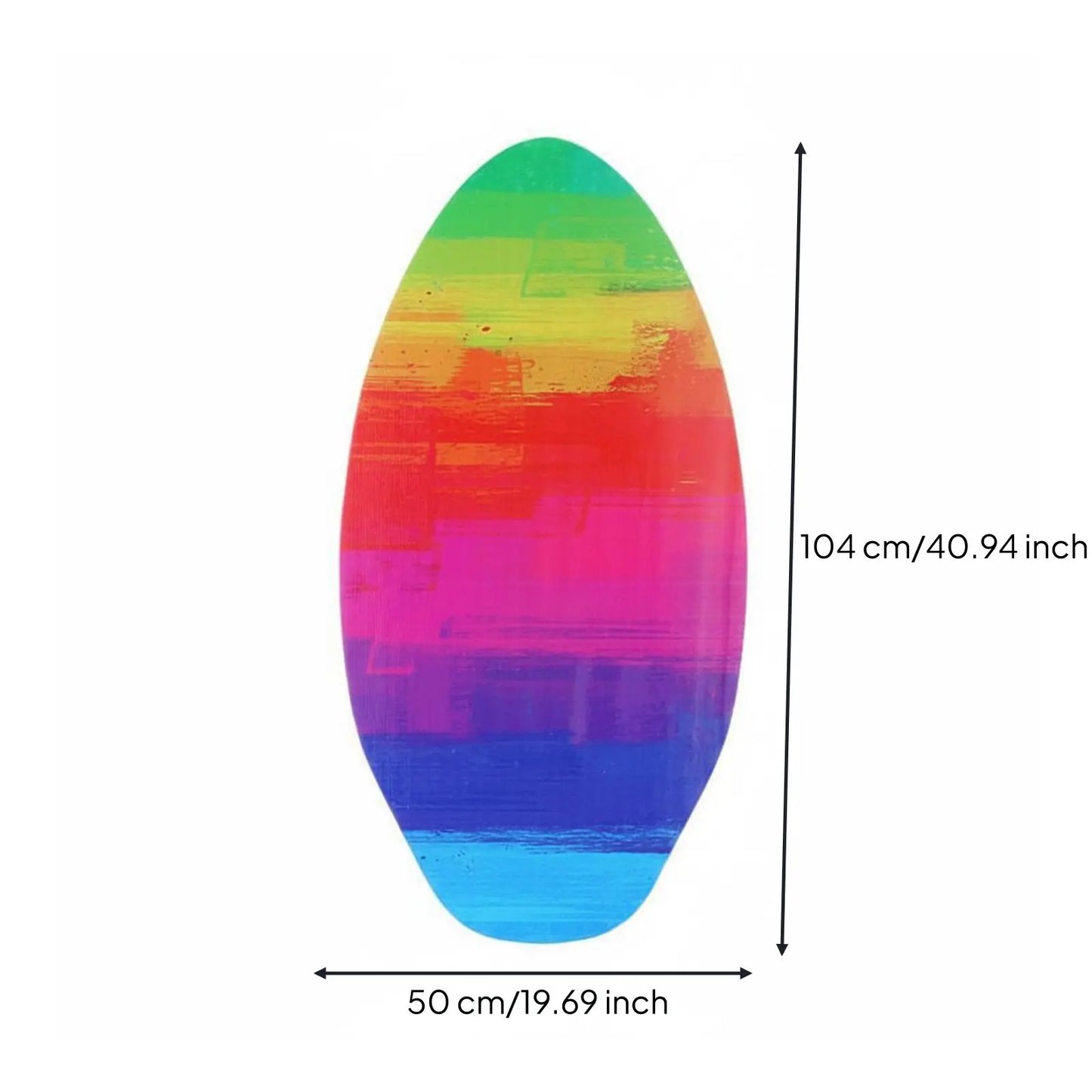 Skimboard for Beach Lightweight Durability Wooden Water Surfboard Wood Body Board for Beginners Teenagers All Skimming Kids