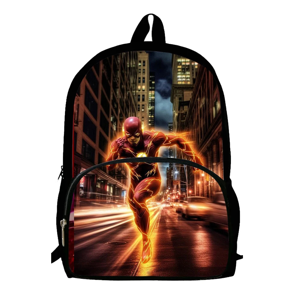 Kids' Cartoon Schoolbags FFlash man Printed Child Backpack,Large Capacity Bookbags for Kindergarten Students,Bags for Boys Girls