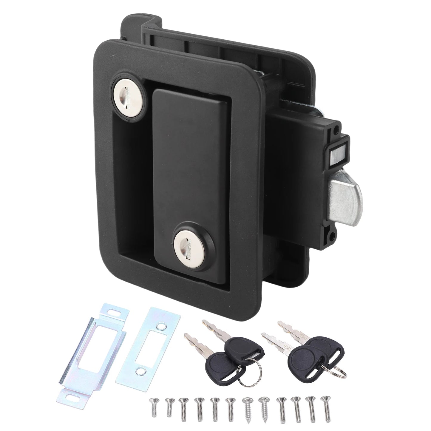 Auto Parts RV Door Lock Trailer Door Latch Inside Outside Double Open Zinc Alloy Galvanized for Large Vehicles Trailer Door Lock