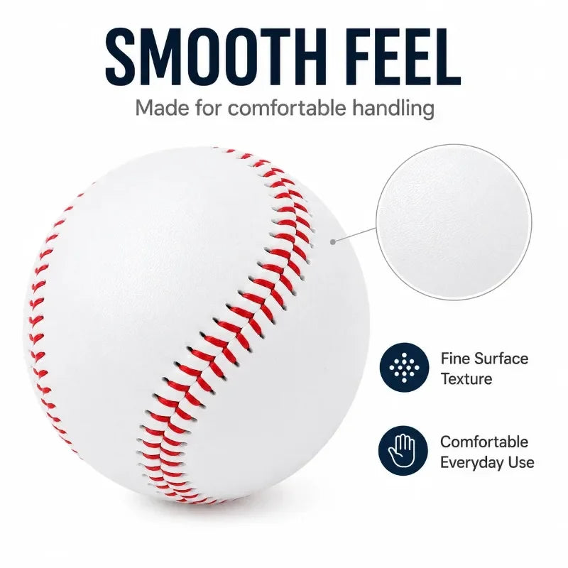 Baseball No. 9 Hardball Training Handmade Balls Fitness Products White Safety Kid Baseballs Men's Practice Team Game