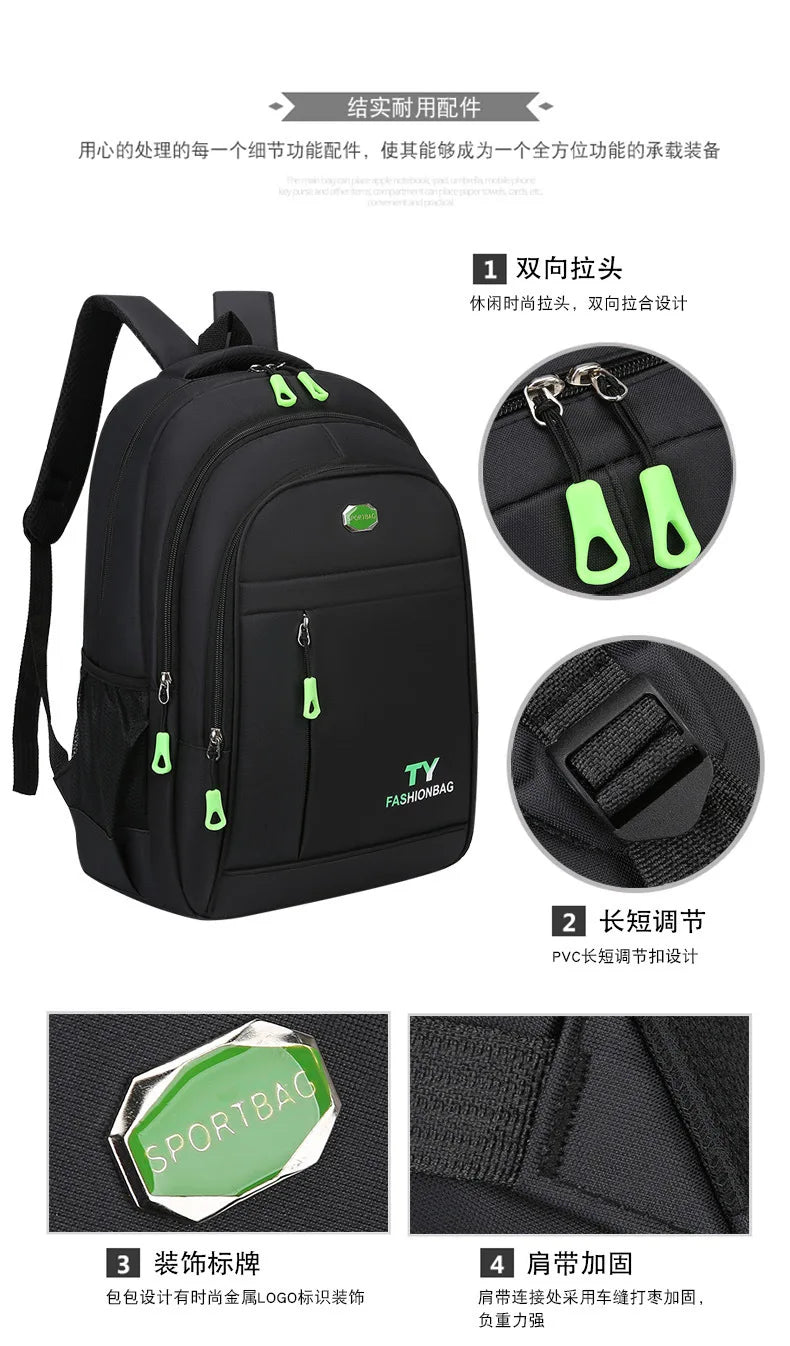School Bag For Boys, Middle School Students, High School Students, Elementary School Students Double Shoulder Bags On Sale
