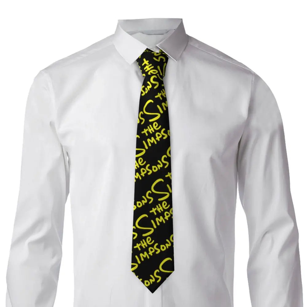 Personalized The S-Simpsones Homer Neck Ties Men Formal Silk Wedding Neckties