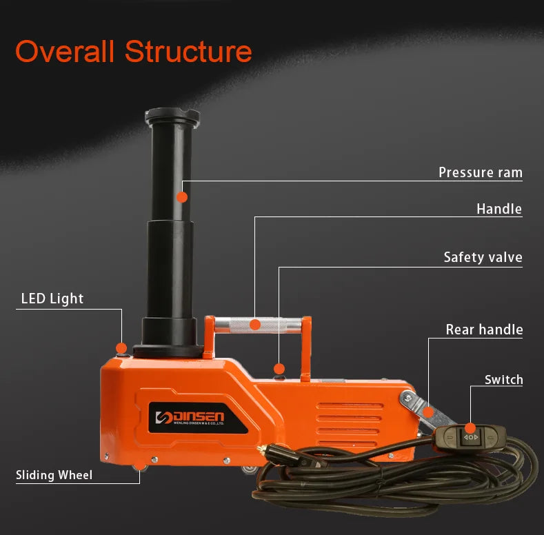 Portable Electric 15 Ton Loading Hydraulic Car Jack For Saloon Car And Large Truck And The Lorry