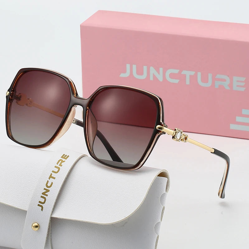 Polarized Fashion Square Metal Sunglasses Women Men Retro Trend Brand Sun Glasses Go Out Commute Male Female Protective Glasses