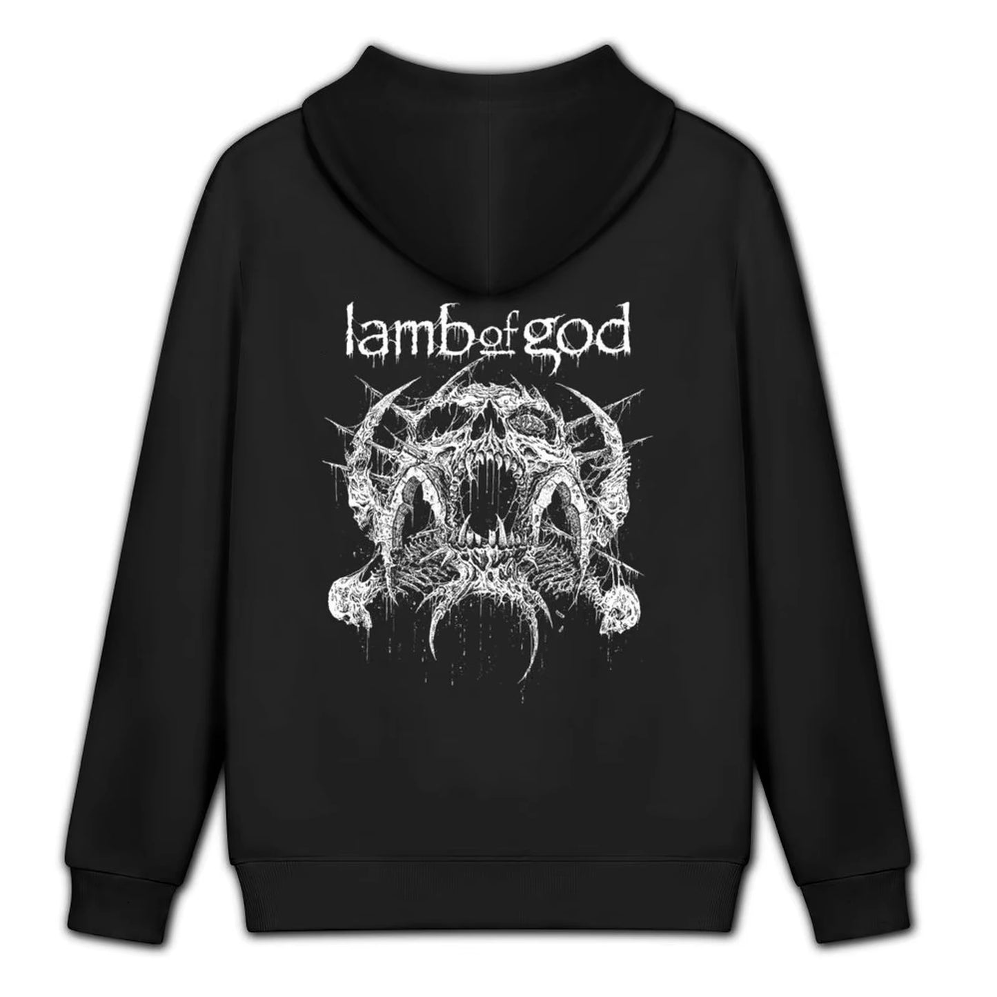 Mental Band Lamb of God Heavy Album Covers Graphic Print Hoodies Men Women Street Sweatshirts Loose Casual Oversized Pullovers