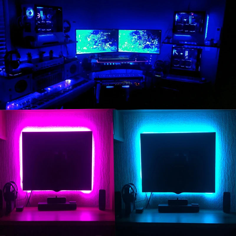 LED Strips Infrared Control Neon Ice Lights TV Backlight Room Decor SMD5050 USB Bedroom Decoration 1m 2m 3m 4m 5m Luces LED