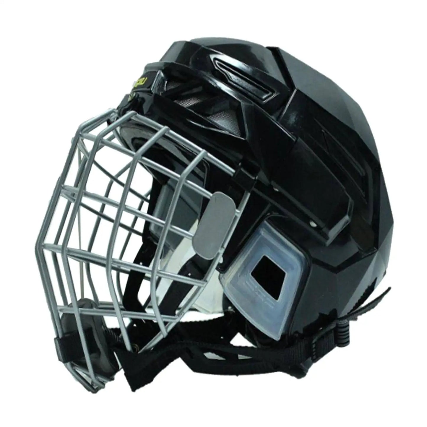 Hockey Helmet Ice Skate Helmet Ice Hockey Helmet Black Adjustable Hockey Gear Roller Skating Helmet for Dryland Hockey Match
