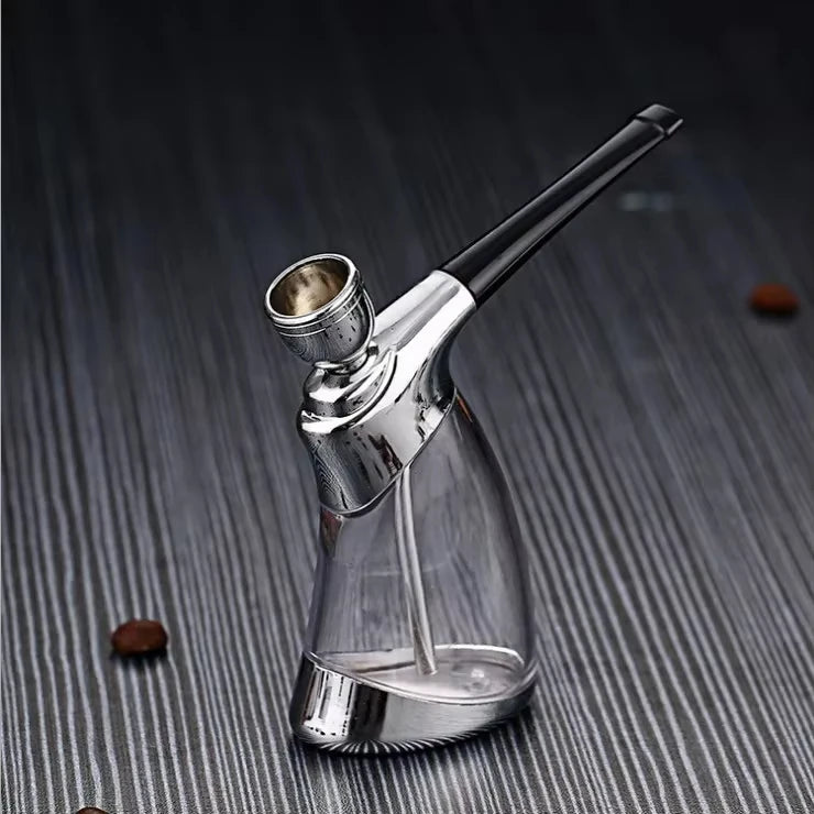 New Gold Shisha Shaped Hookah Water Pipe Smoking With Handmade Smoking Accessories Pipe Shisha Hookah Bicirculation Filter