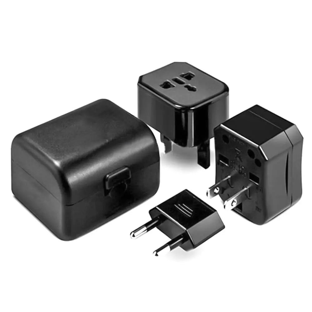 Universal Travel Plug All In One Adapter with EU US UK AU Plug Global Travel Power Charger Sockets Converter for USA EU UK AU