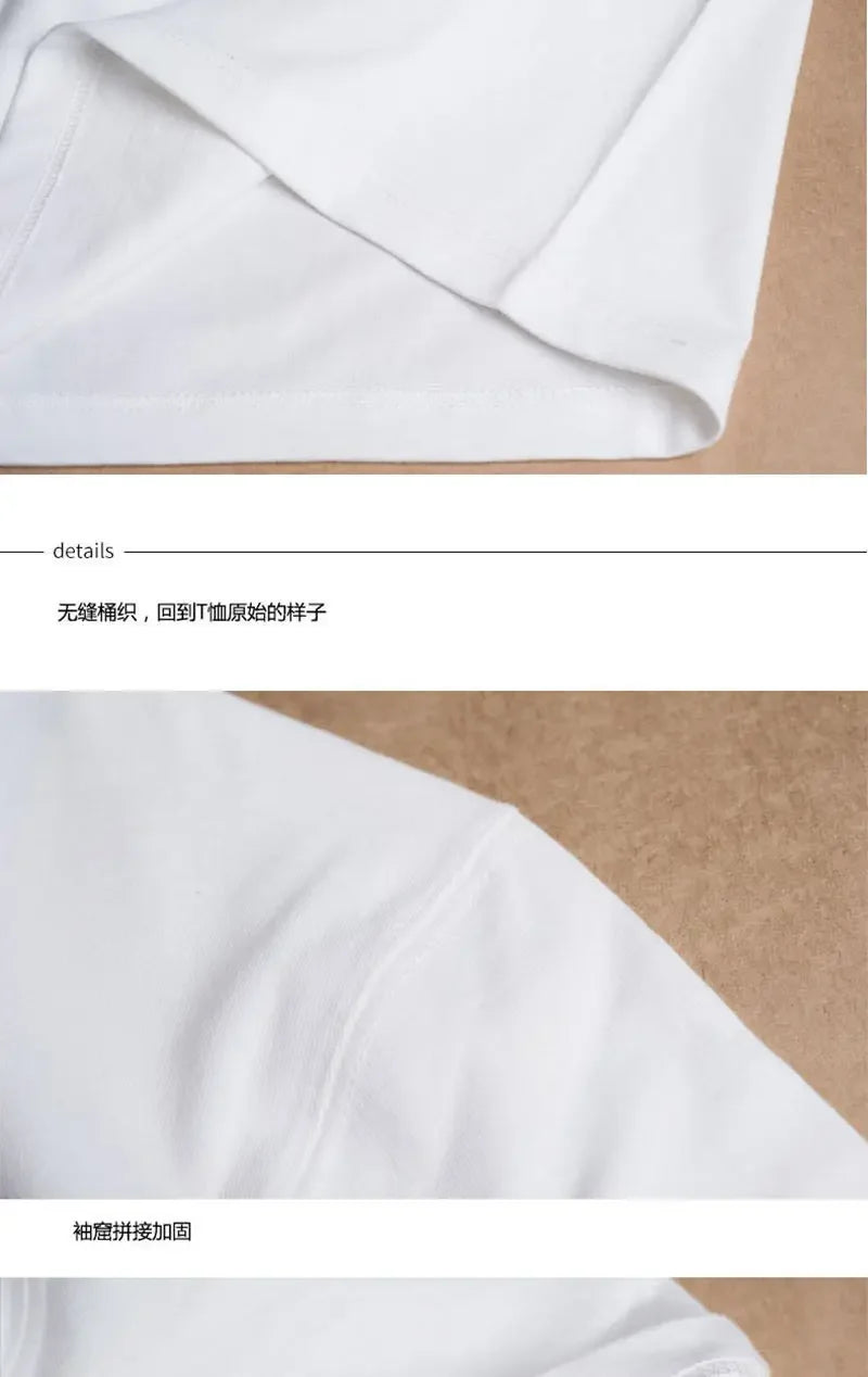 Men Women 100% Cotton  T-shirt Solid Color Trend Leisure Short Sleeve Black White Gray High Quality Heavy Fabric Loose T Shirt
