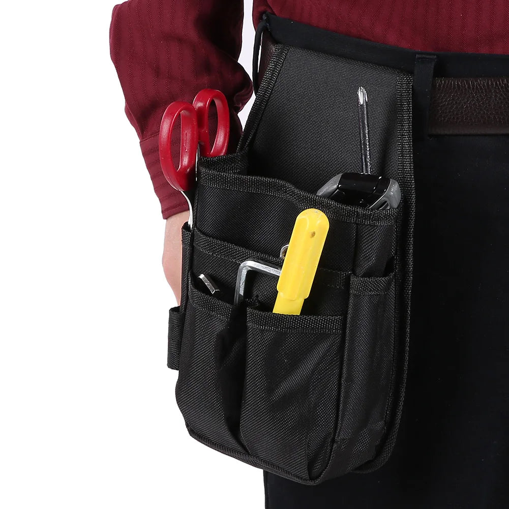 Electrician Tool Pouch Tool Waist Pocket Tool Waist Bag Electrician Tool Waist Bag with Multiple Pockets Hardware Tools Pouch