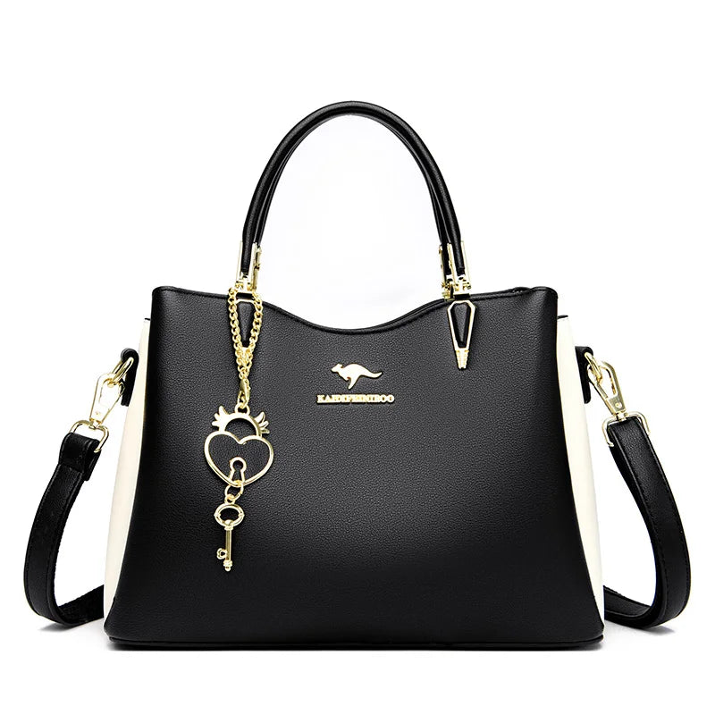 Ladies Quality Leather Shoulder Bags 2023 Luxury Handbags For Womens Designer Fashion Large Capacity Casual Tote Bag Sac A Main