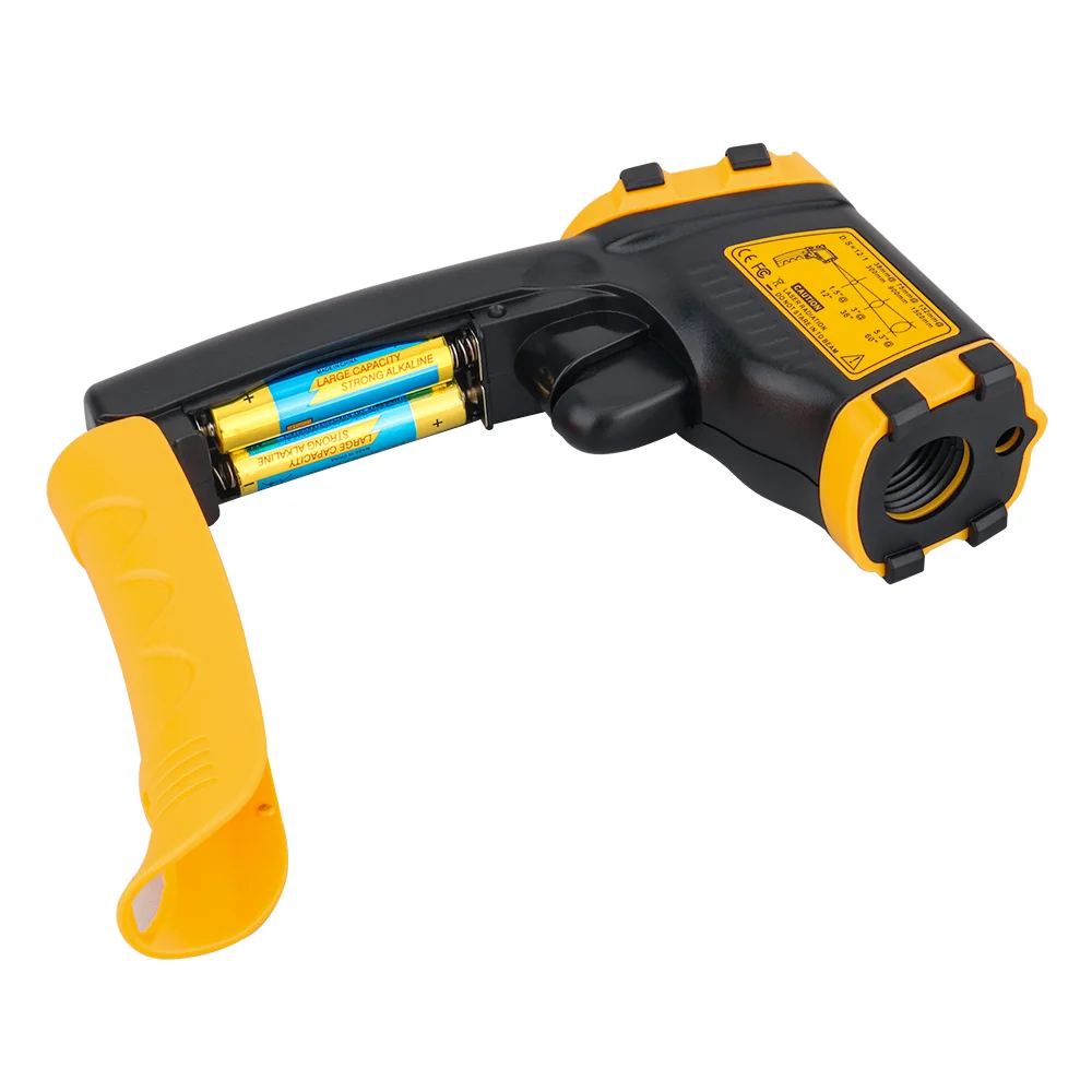 Digital Infrared Thermometer Laser Temperature Meter Non-contact Pyrometer Imager Hygrometer IR Termometro Color LCD Light Alarm