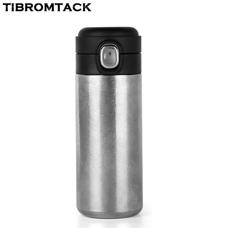 Titanium Insulated Water Bottle with Flip Lid and Double Vacuum, Bpa Free, Keep Cold and Hot Drinks, 12 Hours