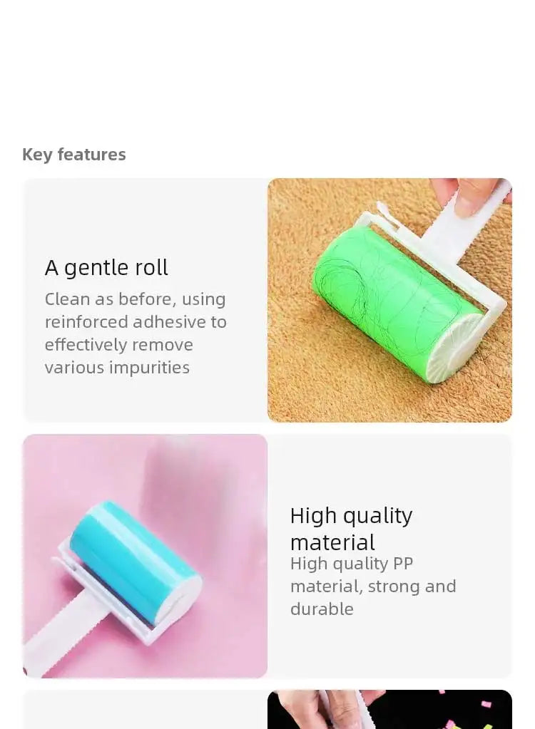 Washable Lint Roller Reusable Pet Hair Remover Brush Sticky Hair Removal Tool for Clothes Lint