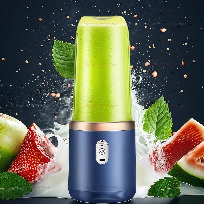 400ML Portable Electric Blender 40W USB Rechargeable Cordless Juicer High Powerful Juicer Cup For Smoothie Milkshake Juice Food