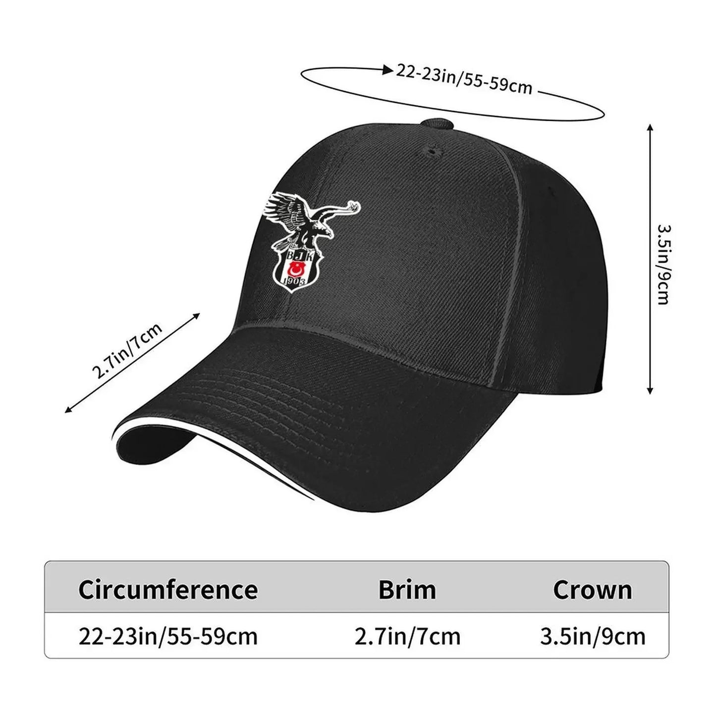 Besiktas - Be ikta Istanbul 1903 Baseball Cap Golf Wear Golf Hat Sunhat luxury woman cap Women Beach Fashion Men's