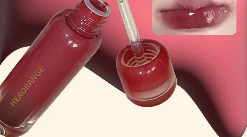 Smoked Grape Purple Red Lip Glaze Mirror Water Lip Gloss Moisturizing Liquid Lipstick Clear Tint Makeup Korean Women Cosmetics