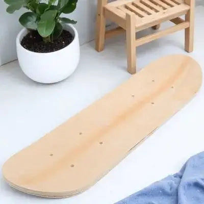 Blank Wood Skateboard Deck DIY Unpainted Board for Teens Adults Custom Design Strong and Sturdy Riding Experience for Families