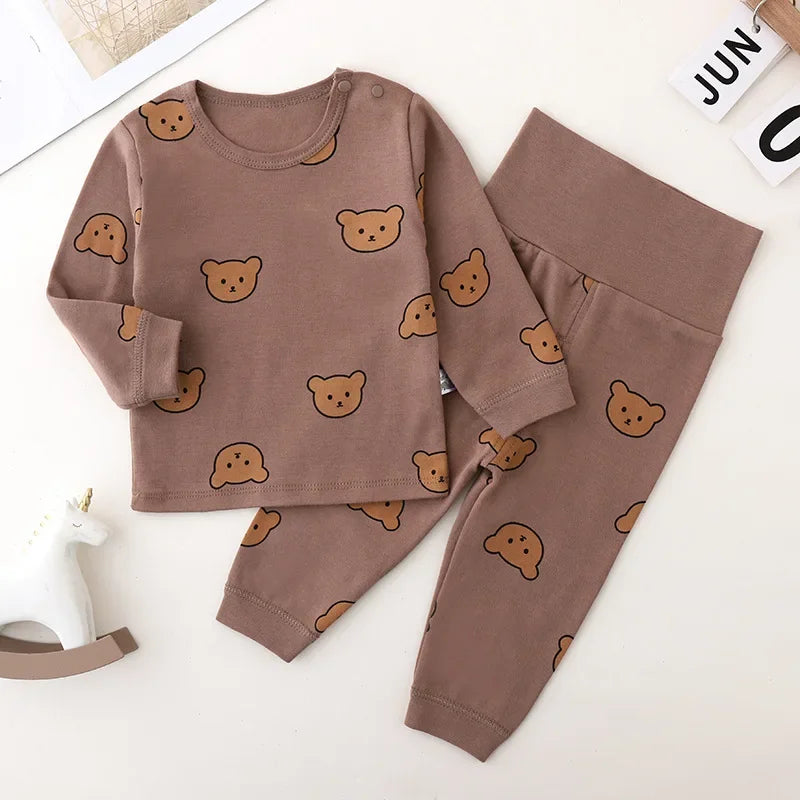 Baby Clothes 2pcs Sets Autumn  Winter Baby Pajama Set Bottom Underwear Two-piece Set Cotton Baby Boy Long Sleeves Outfit