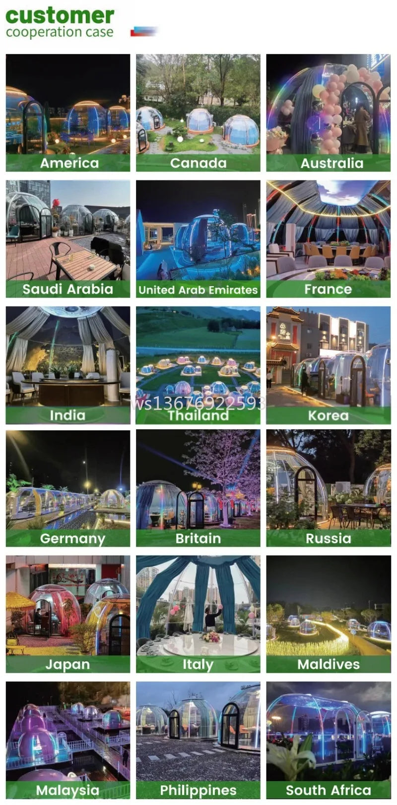 Transparent Shelter Tent Outdoor Camping Waterproof PVC Panoramic View Spacious Interior Portable Foldable Weather Resistant