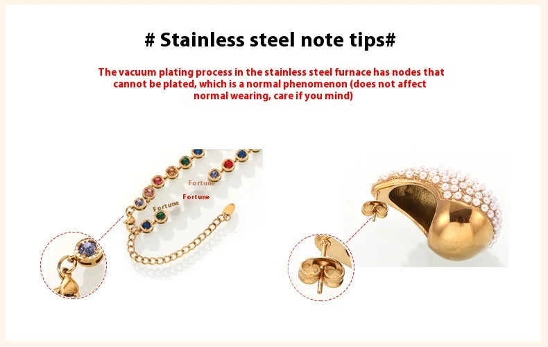 Women's Necklace Natural Stone Handmade Bead Double-layer Layered Collarbone Chain Stainless Steel Jewelry