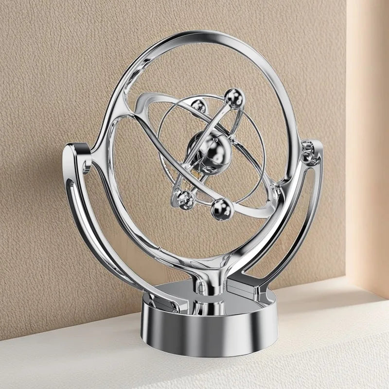 Desktop Model of Earth's Perpetual Motion Instrument Rotating Magnetic Shaker Celestial Instrument Orbital Pendulum Desk Gadgets
