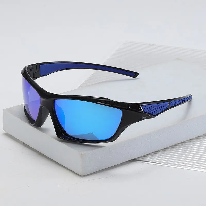 Outdoor cycling Polarized Sunglasses Men Frame Sport Sun Glasses Driver Retro Goggles eyewear go fishing Cool UV400 Anti-Glare