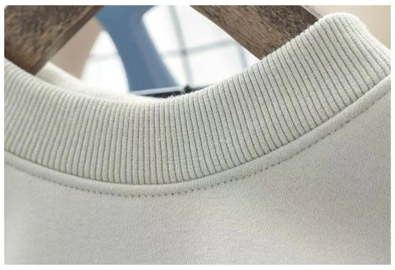 Boys Padded Thickened Hoodies Children Autumn Winter Bottoming Shirt Teenager Plus Velvet Sweatshirts Kids LambWool Clothing