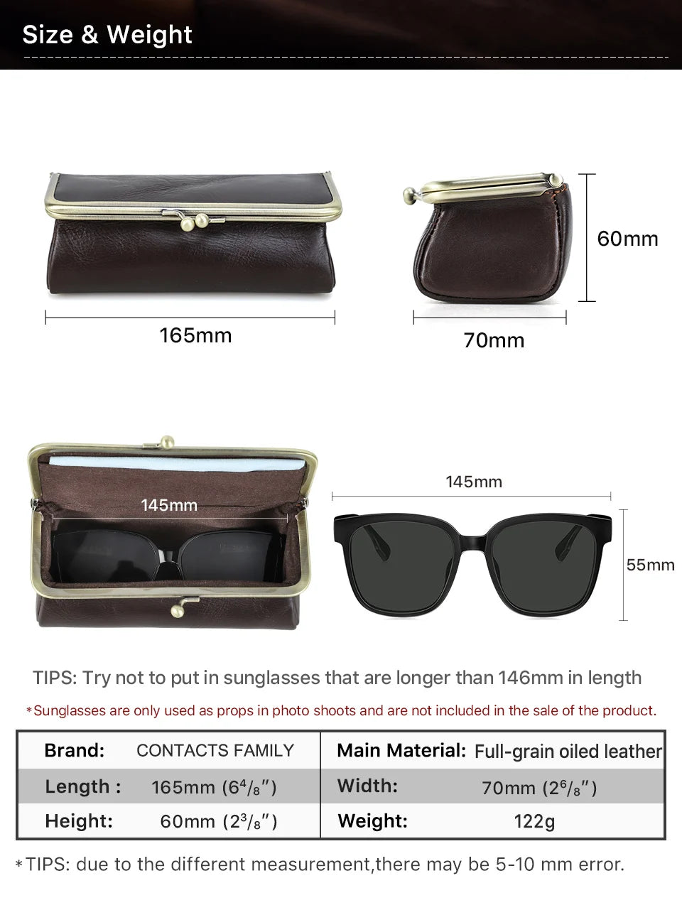 Genuine Leather Eye Glasses Bag for Eyeglass High Quality Handmade Glasses Case Box Sunglasses Protector Pouch