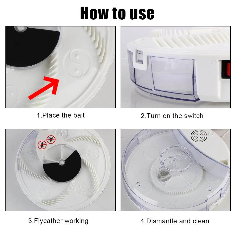 USB Indoor Outdoor Fly Trap Insect Pest Catcher Automatic Flycatcher Pest Reject Control Repeller Electric Pest Killer
