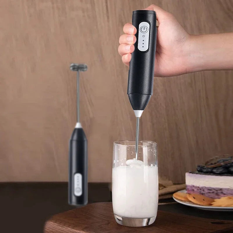 Wireless Milk Frother Type C Handheld Electric Blender Stainless Steel Mini Coffee Maker  Coffee Whisk Cappuccino Cream Maker