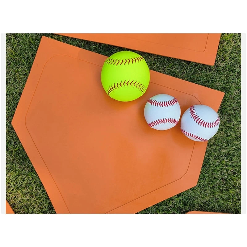Exercise Home Plate Baseball Softball Base Set For Pitching Hitting Practice 24BD